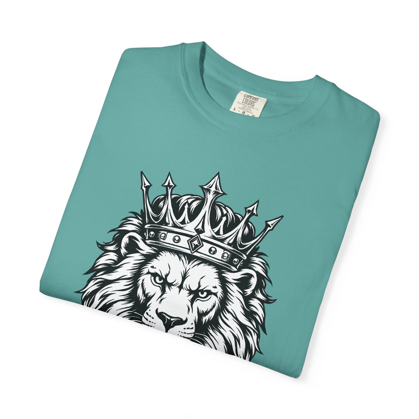 Unisex Crowned Lion SLB T-Shirt – Lead with Strength Color Seafoam