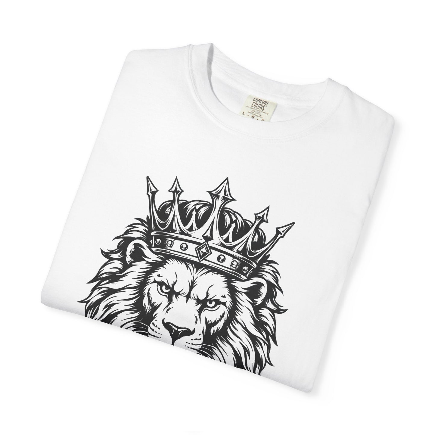Unisex Crowned Lion SLB T-Shirt – Lead with Strength Color White