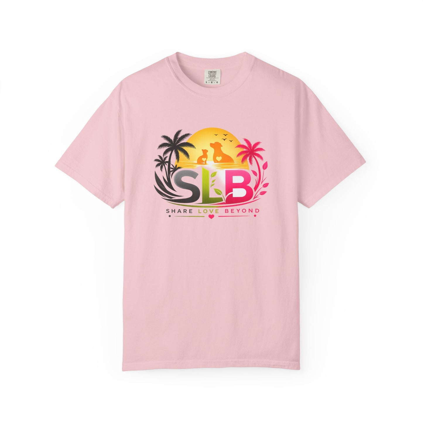 Unisex SLB “Share Love Beyond” Tropical Pet Lover T-Shirt Color Blossom