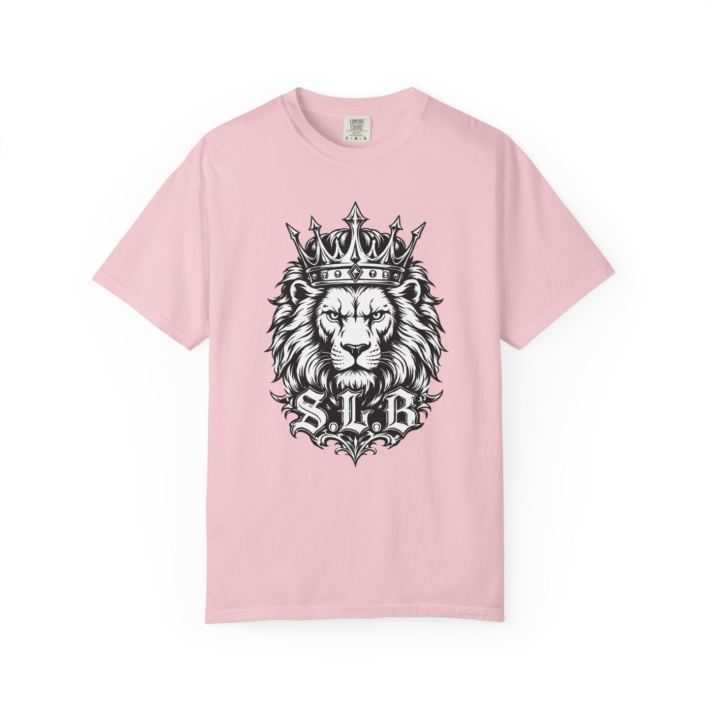 Unisex Crowned Lion SLB T-Shirt – Lead with Strength Color Blossom