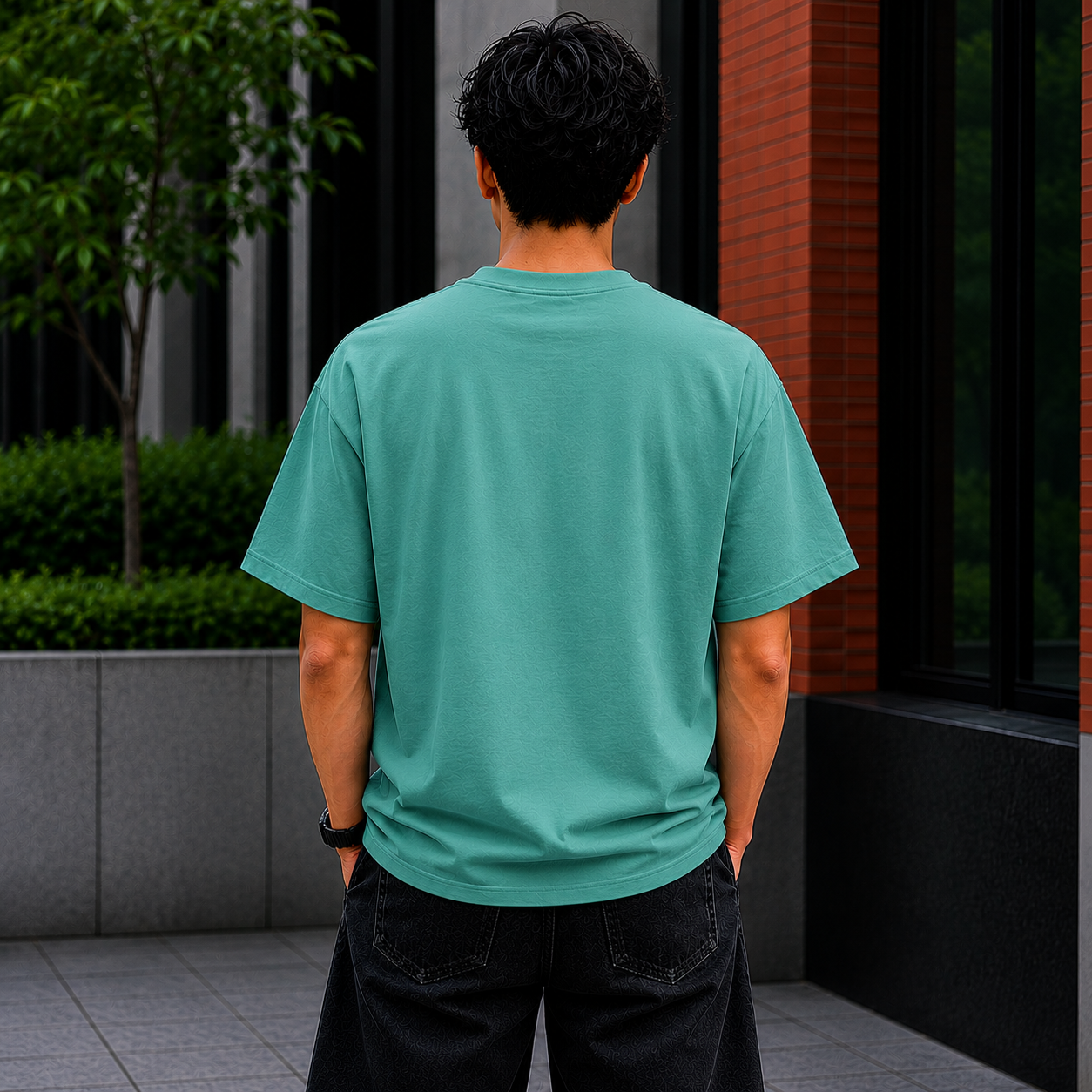 Unisex Ember Crown Wing T-Shirt – Gothic Phoenix Crest Front Design Only Color Seafoam