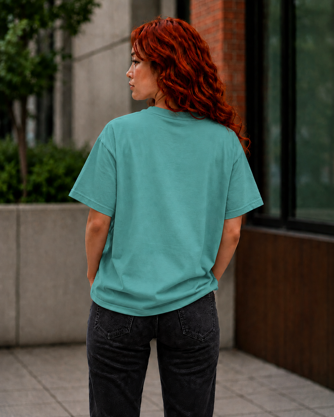 Unisex SLB Tribal Graphic T-Shirt | Bold Streetwear Statement Tee Front Design Only Color Seafoam