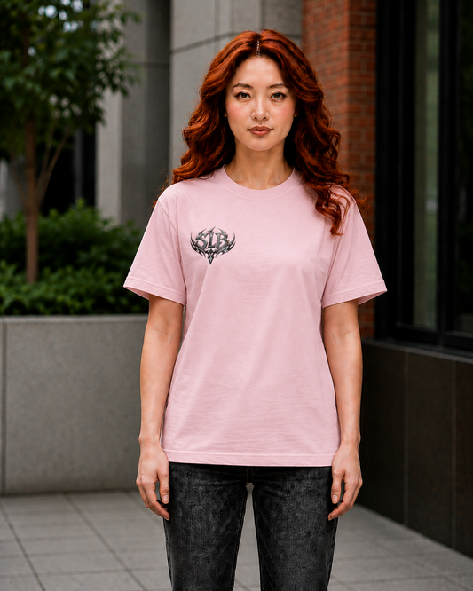 Unisex SLB Tribal Graphic T-Shirt | Bold Streetwear Statement Tee Front Design Only Color Blossom