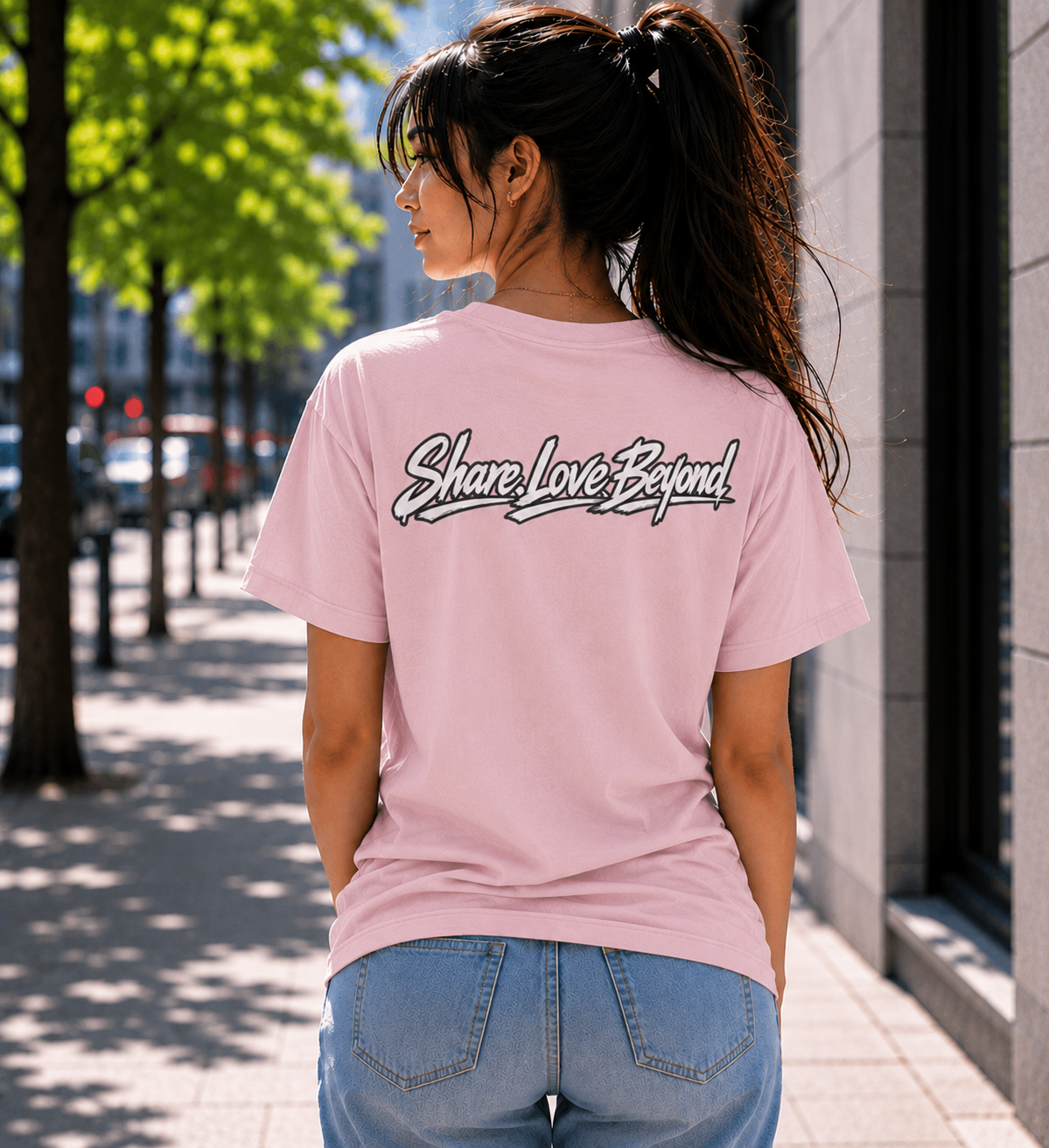 Unisex SLB Guardian Reaper T-Shirt – Wings of Faith & Strength Color Blossom