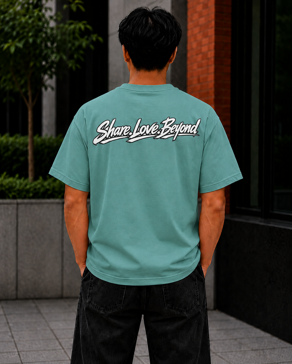 Unisex SLB “Share Love Beyond” Tropical Pet Lover T-Shirt Color Seafoam