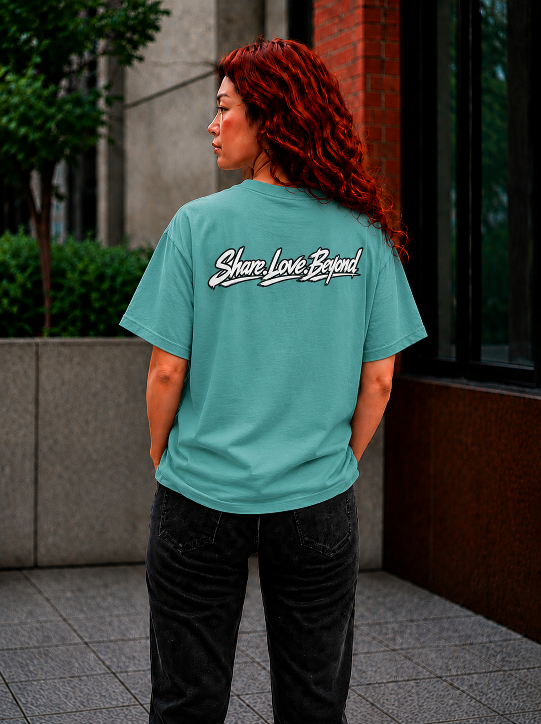 Unisex SLB “Share Love Beyond” Tropical Pet Lover T-Shirt Color Seafoam