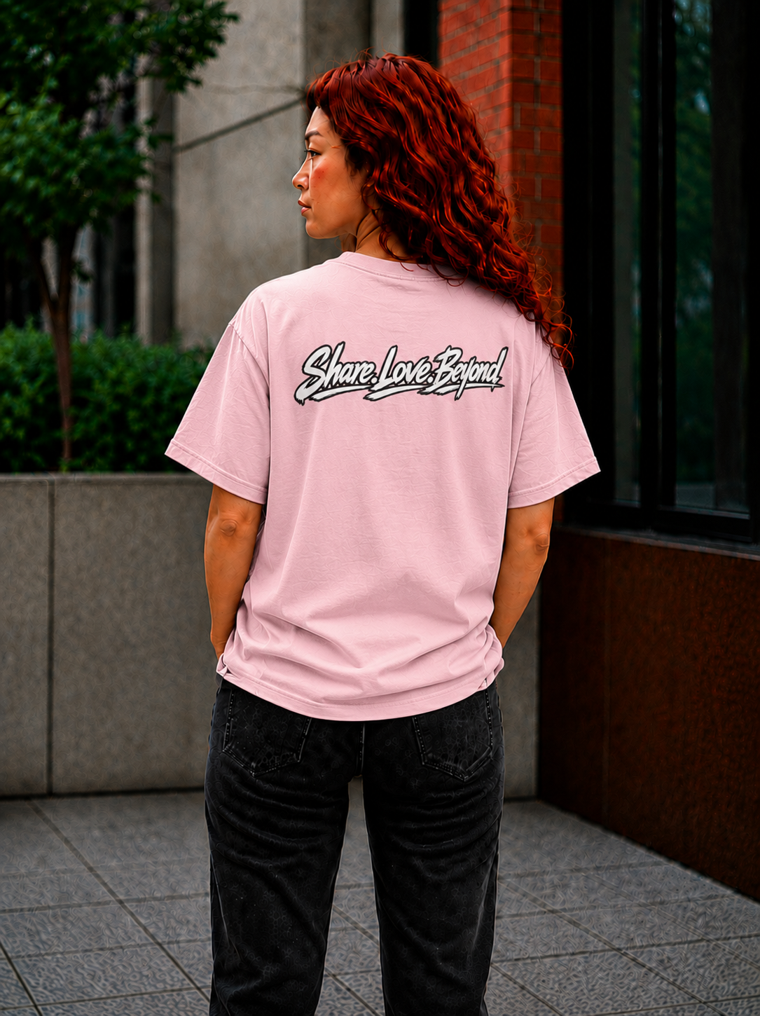 Unisex SLB “Share Love Beyond” Tropical Pet Lover T-Shirt Color Blossom