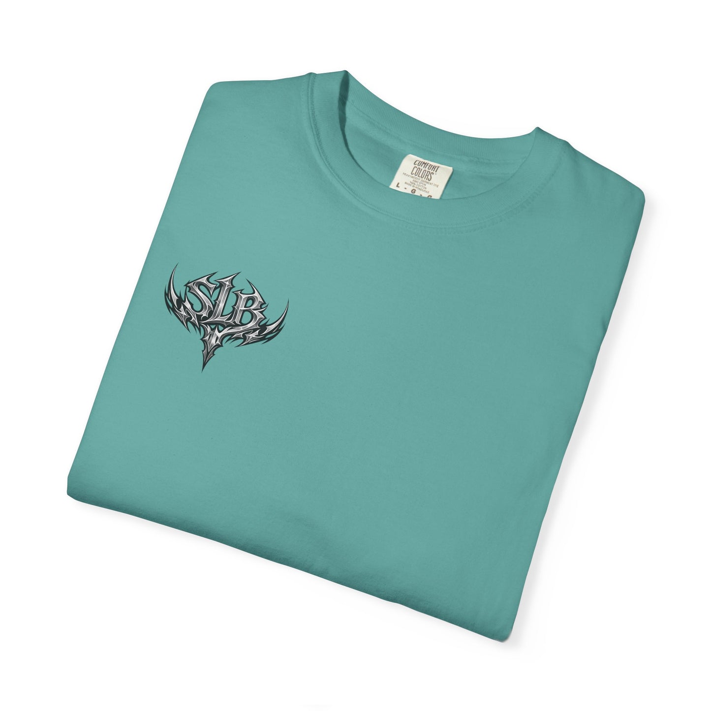Unisex SLB Tribal Graphic T-Shirt | Bold Streetwear Statement Tee Front Design Only Color Seafoam
