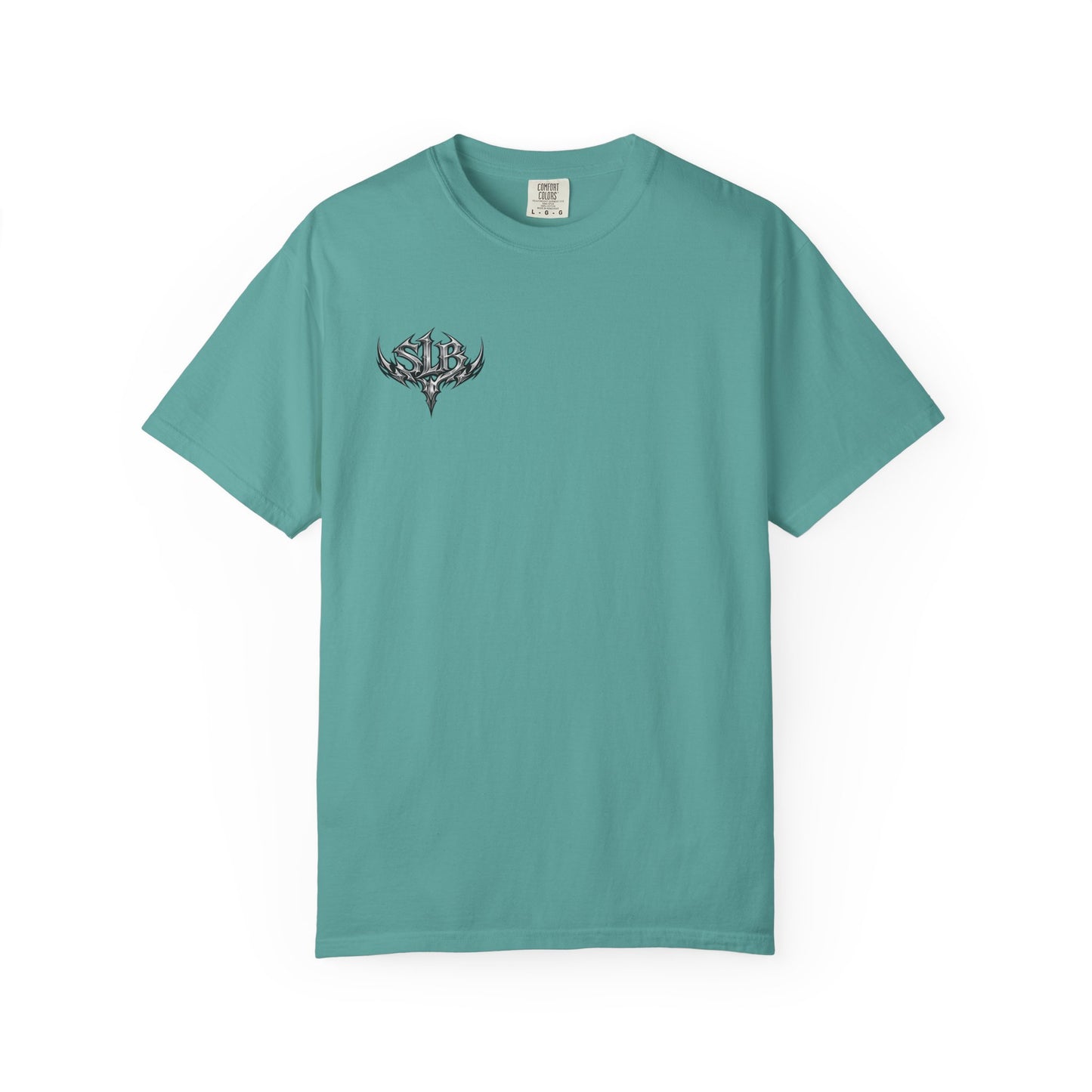 Unisex SLB Tribal Graphic T-Shirt | Bold Streetwear Statement Tee Front Design Only Color Seafoam
