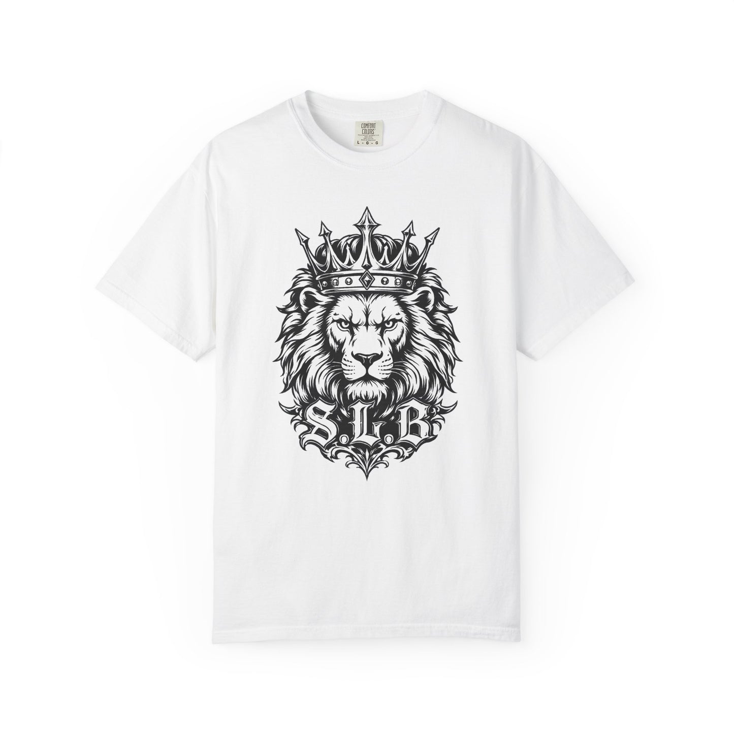 Unisex Crowned Lion SLB T-Shirt – Lead with Strength Color White