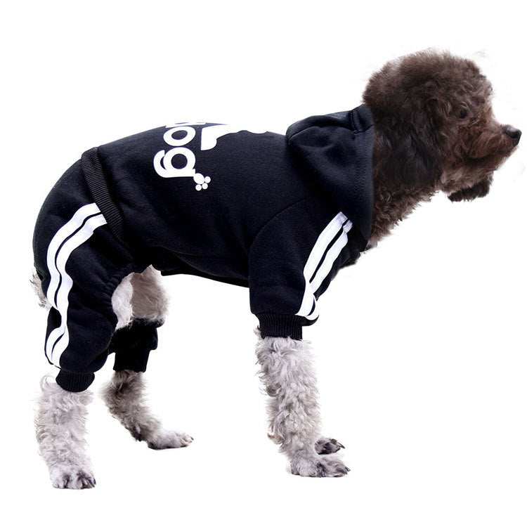 Pet wearing colorful sweater plush button clothing for autumn and winter