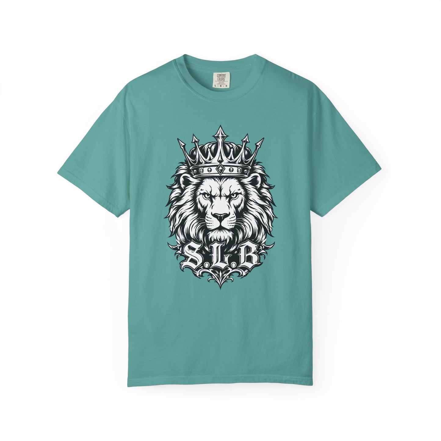 Unisex Crowned Lion SLB T-Shirt – Lead with Strength Color Seafoam