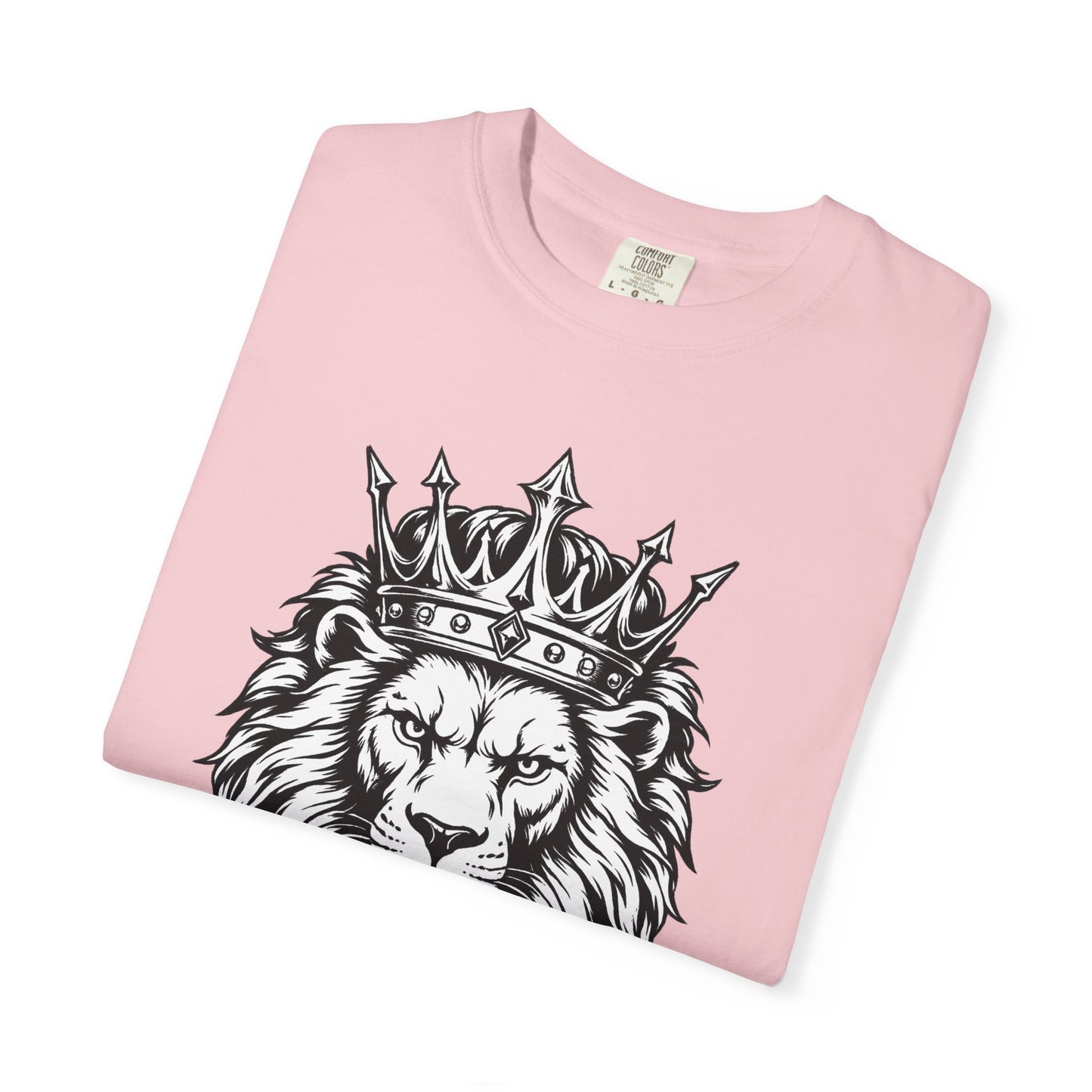 Unisex Crowned Lion SLB T-Shirt – Lead with Strength Color Blossom