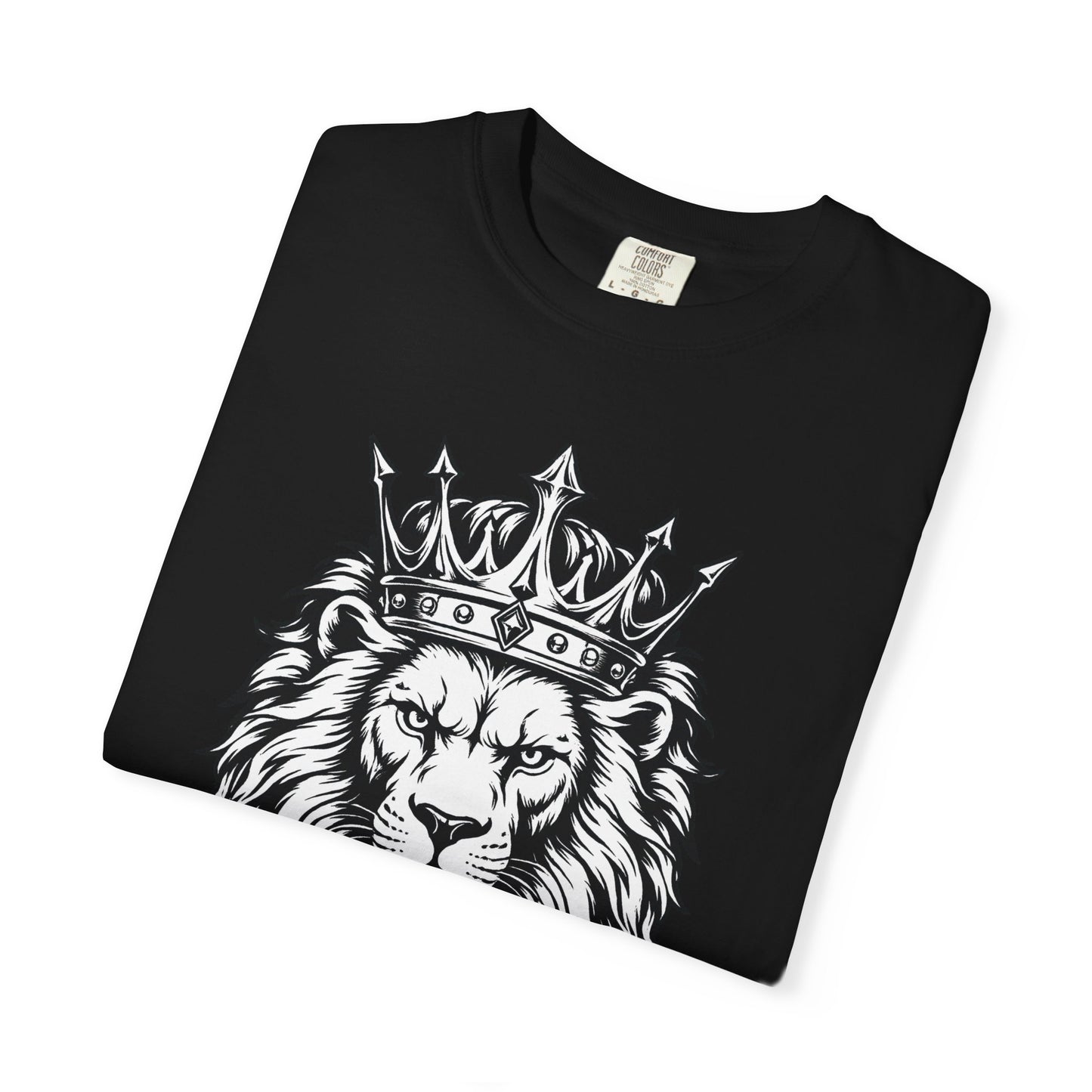 Unisex Crowned Lion SLB T-Shirt – Lead with Strength Color Black