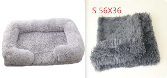 Plush Round Pet Bed Dog Bed Winter