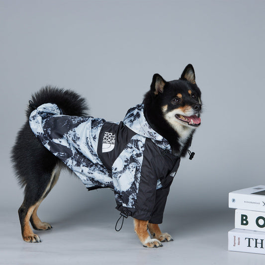 Warm dog clothing pet coat in cotton polyester material for small to extra-large dogs